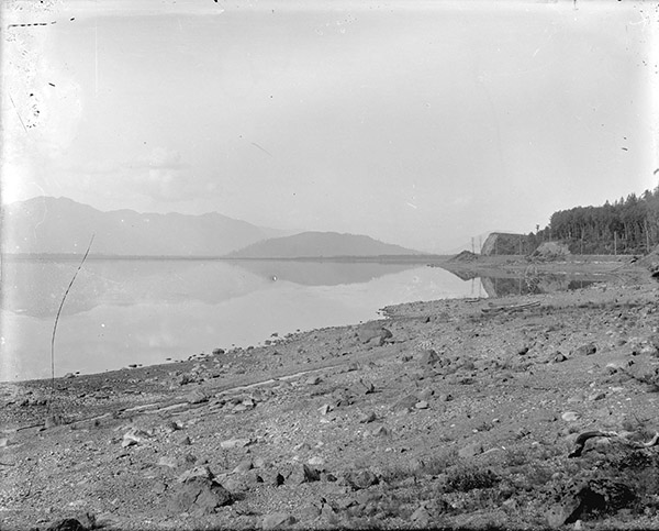 Sumas lake prior to bring drained in the 1920s.
